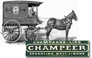 Champeer Malt Liqour and Horse Carriage